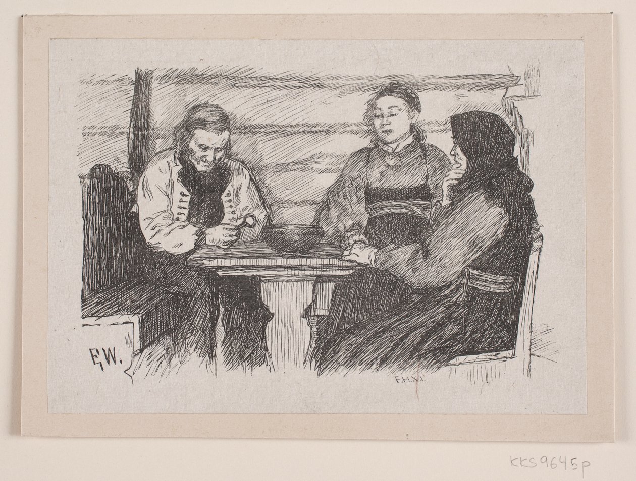 Ilustracja do „Klucza w głowie płaszczki” autorstwa F. Hendriksen