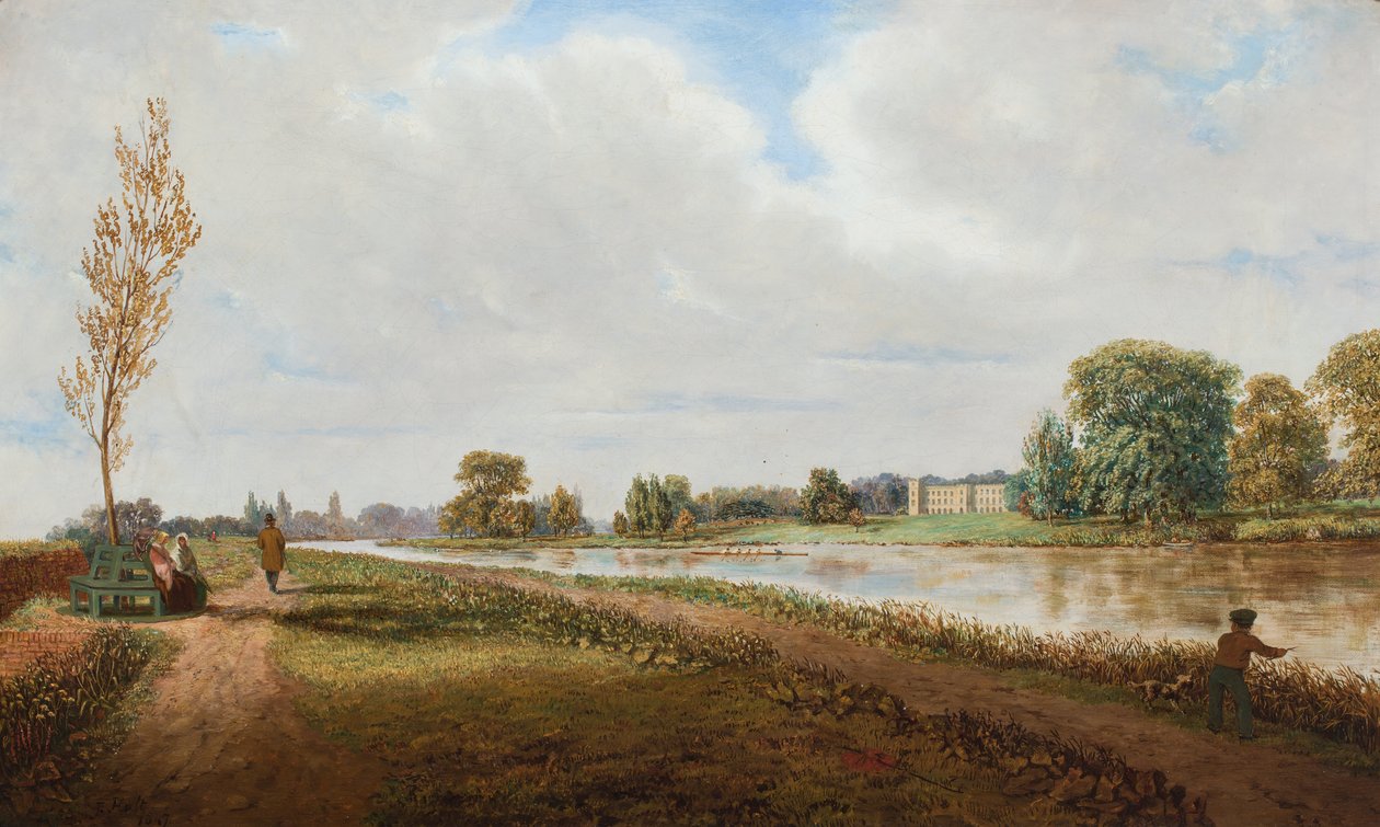 Syon House z Tamizy autorstwa F. Holt