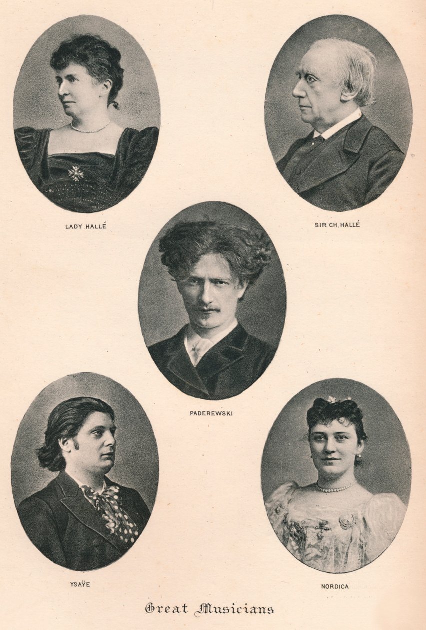Wielcy Muzycy - Płyta X., c1880, 1895 autorstwa F. Jenkins Heliog