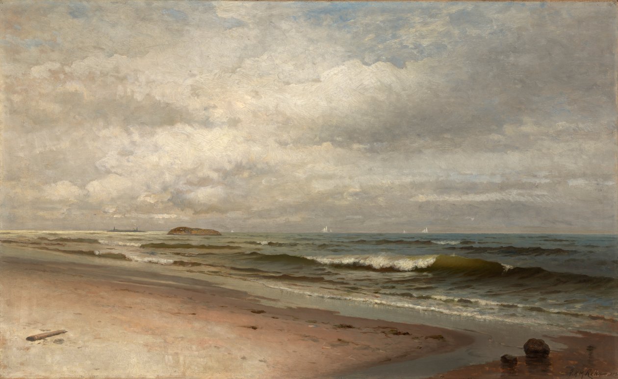 Plaża Bass Rocks, Gloucester, Massachusetts, 1881. autorstwa F. K. M. Rehn