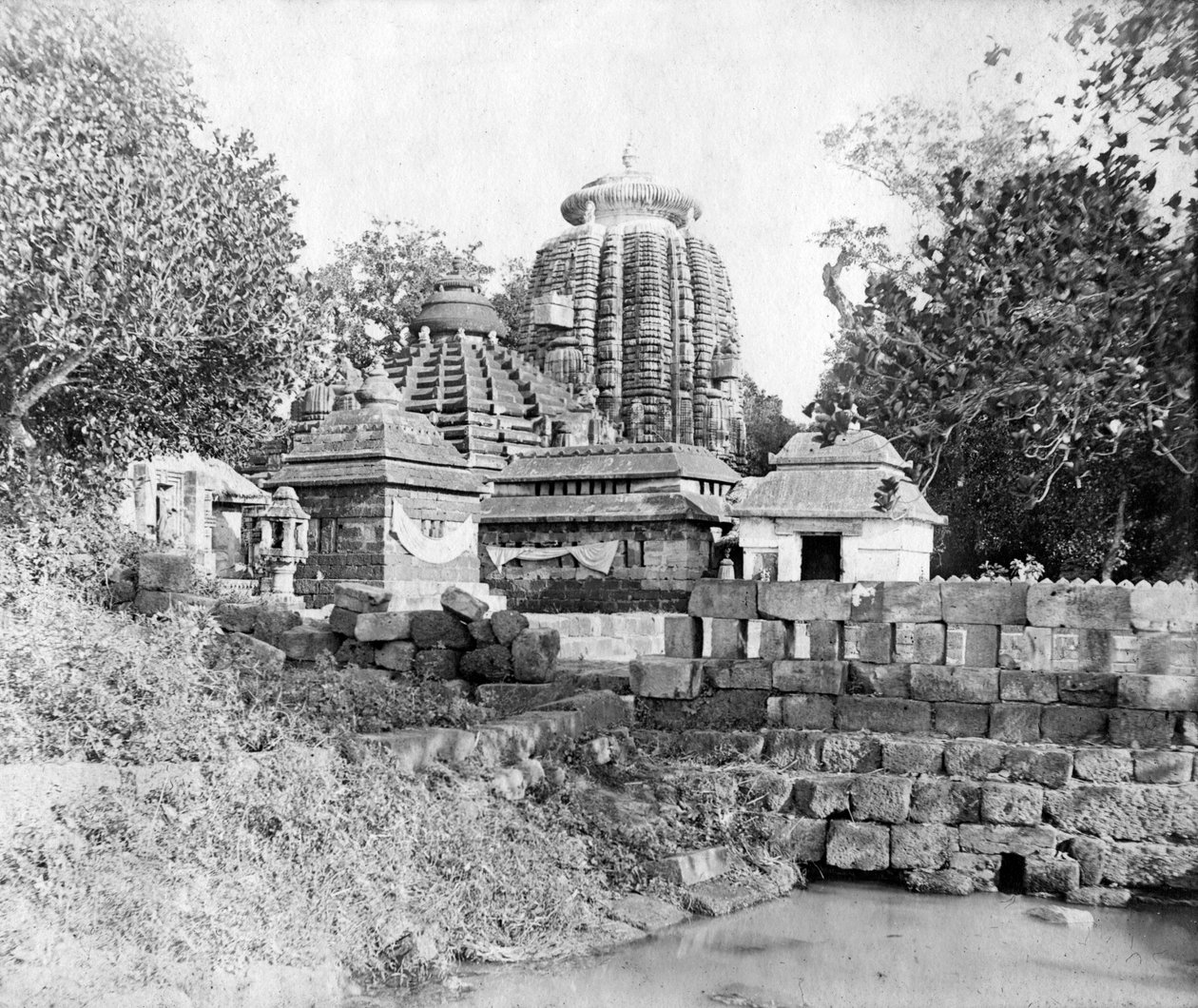 Świątynia Lingaraj, Bhubaneśwar, Orissa, Indie, 1905-1906 autorstwa F. L. Peters