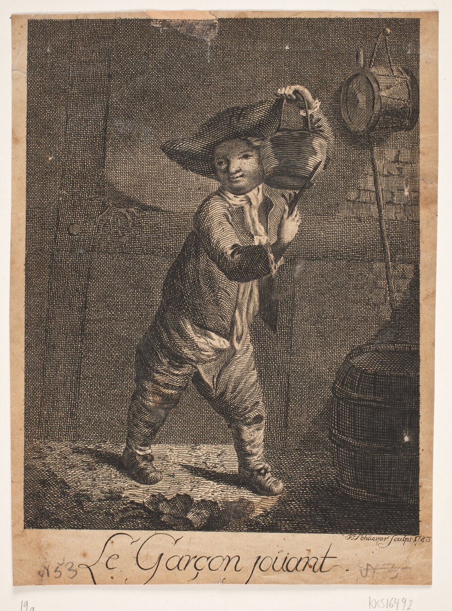 „Chłopiec grający” autorstwa F. Schüerer