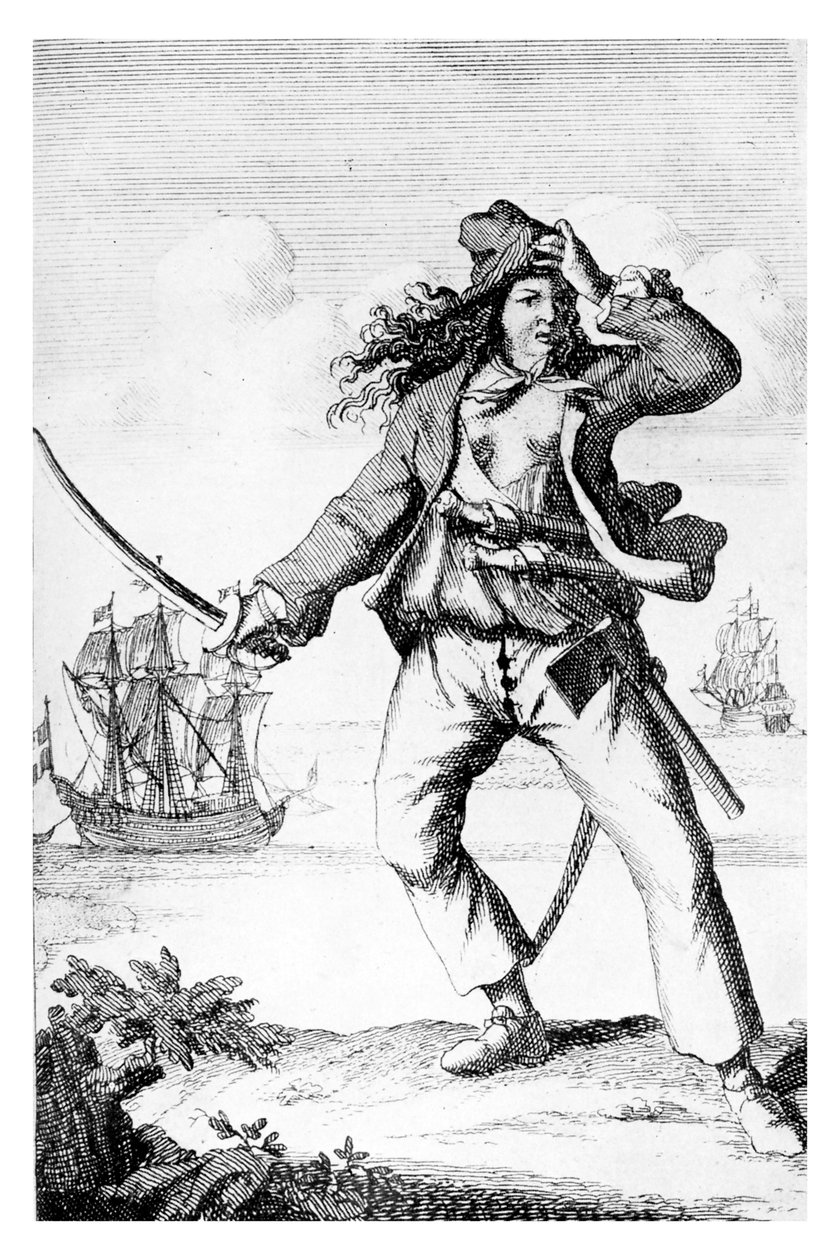 Mary Read – angielska piratka autorstwa F. Wentworth