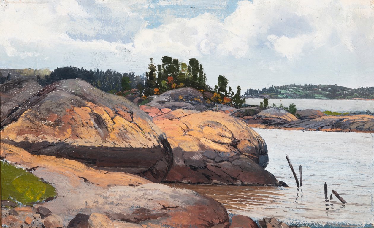 Skalisty brzeg na archipelagu autorstwa Fanny Churberg