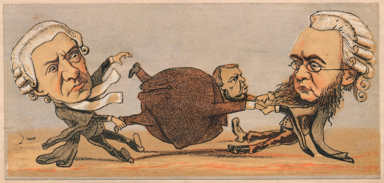Pan Hawkins, Q.C. i dr Kenealy Q.C., 1874 autorstwa Faustin