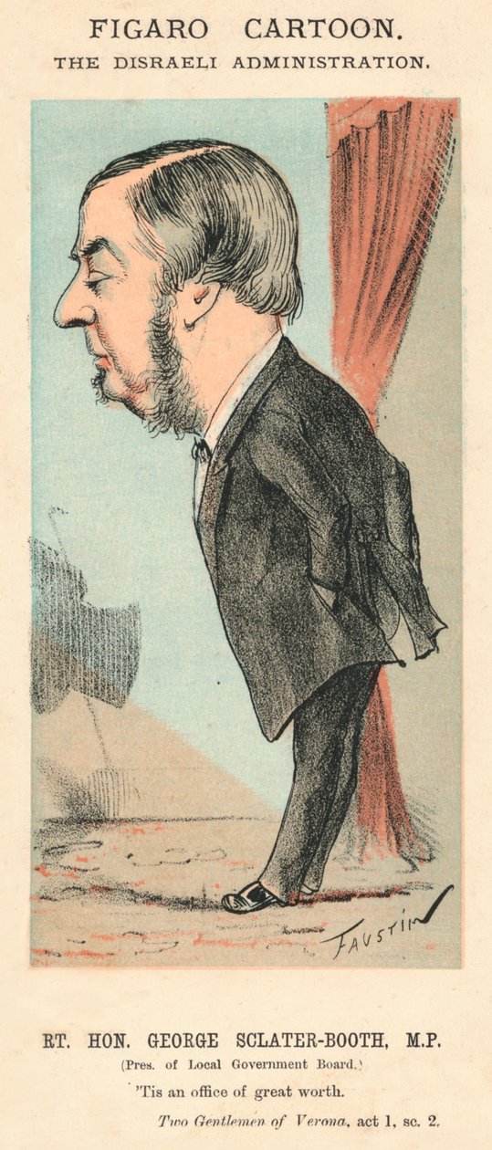 Rt. Kochanie. George Sclater-Booth, MP., c1870 autorstwa Faustin