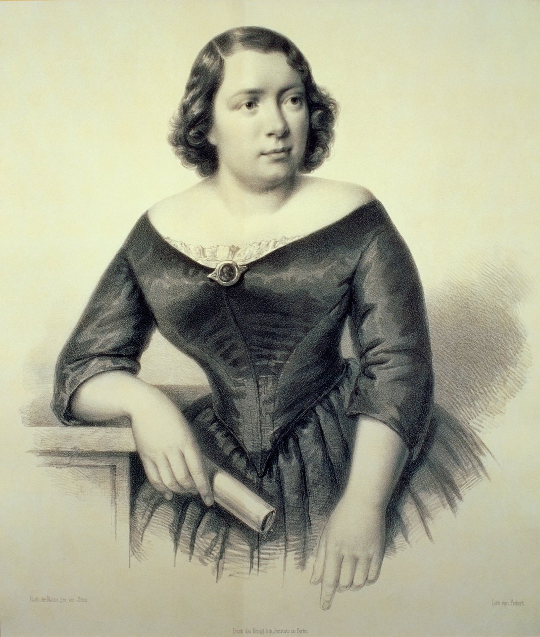 Maria Alboni - portret włoskiego kontraltu, 6 marca 1823 - 23 czerwca 1894 autorstwa Feckert Feckert