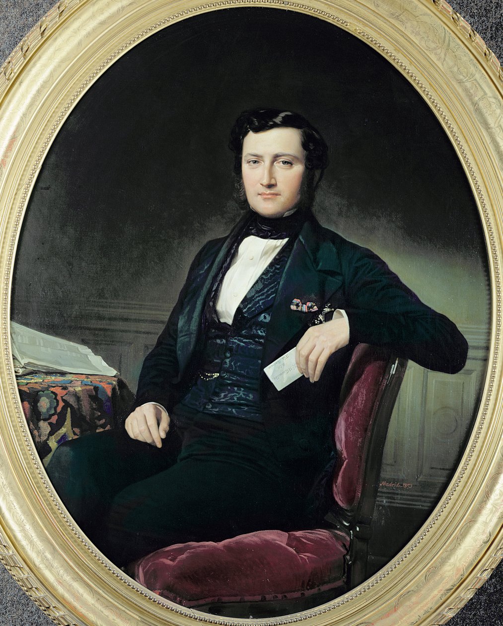 Portret barona Weisweillera, 1853 autorstwa Federico de Madrazo y Kuntz