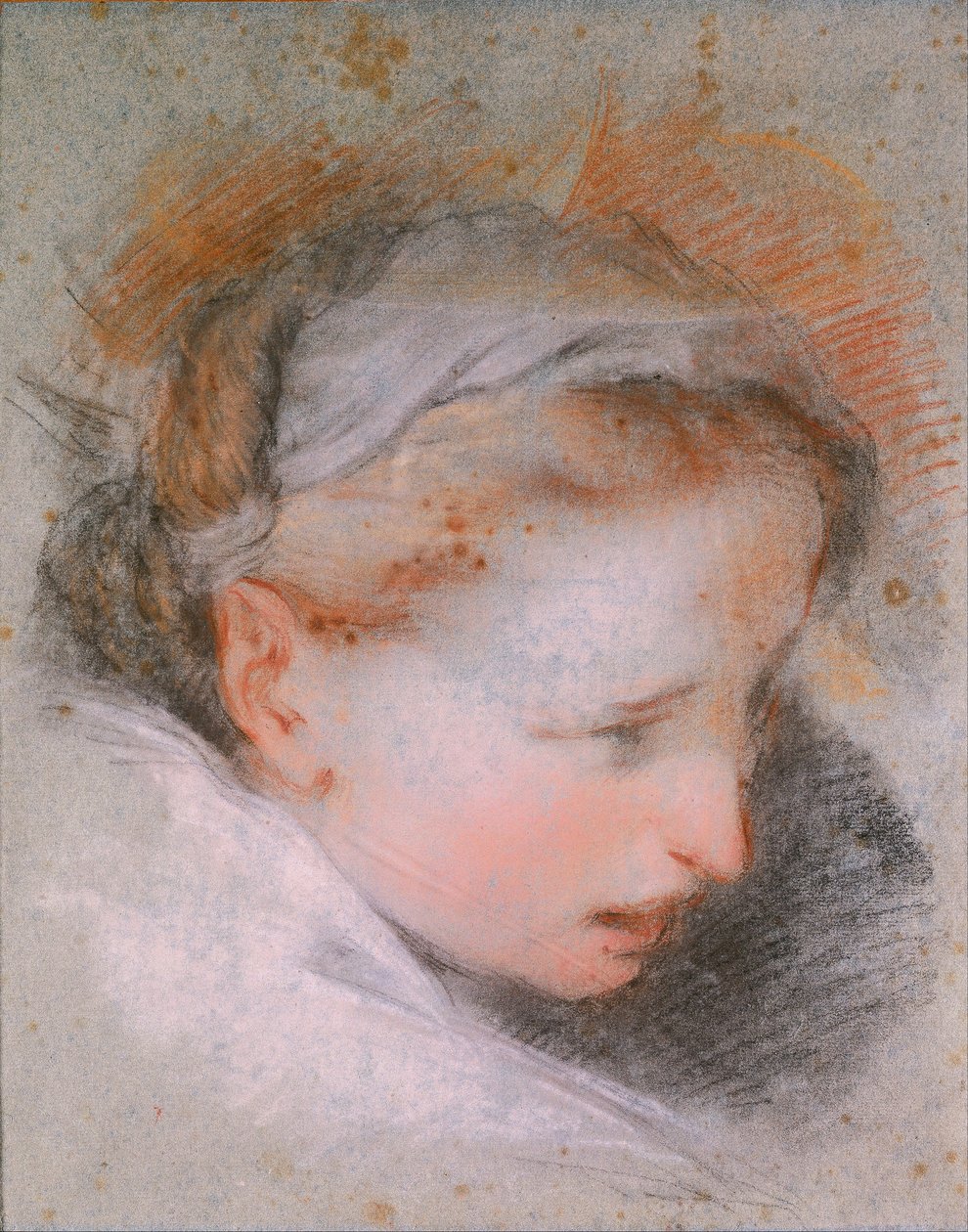 Głowa kobiety, 1568-1569 autorstwa Federico Barocci