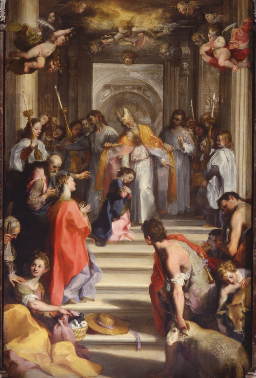 Ofiarowanie w świątyni, 1593-94 autorstwa Federico Barocci