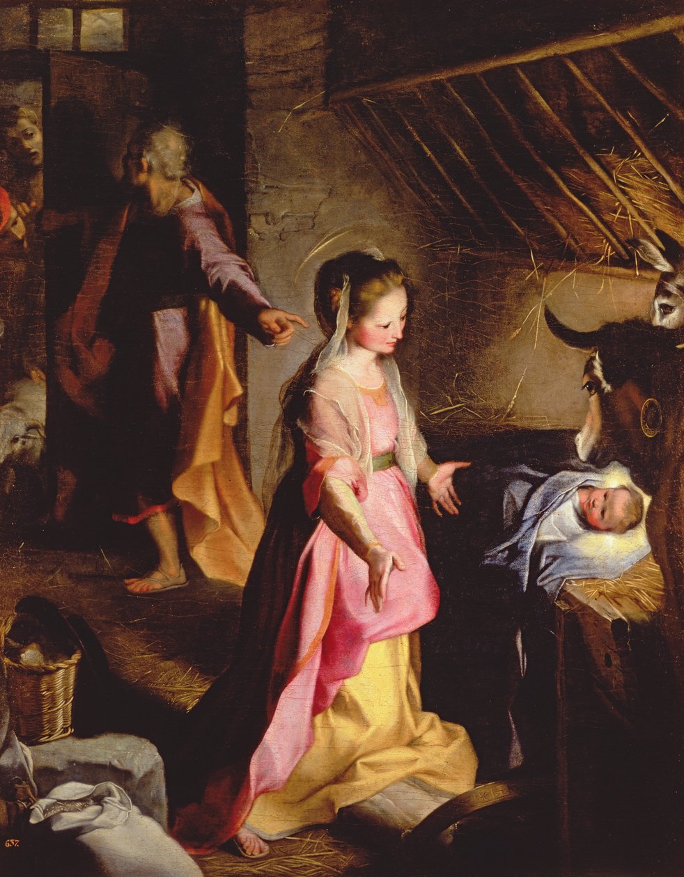 Adoracja Dzieciątka, 1597 autorstwa Federico Barocci