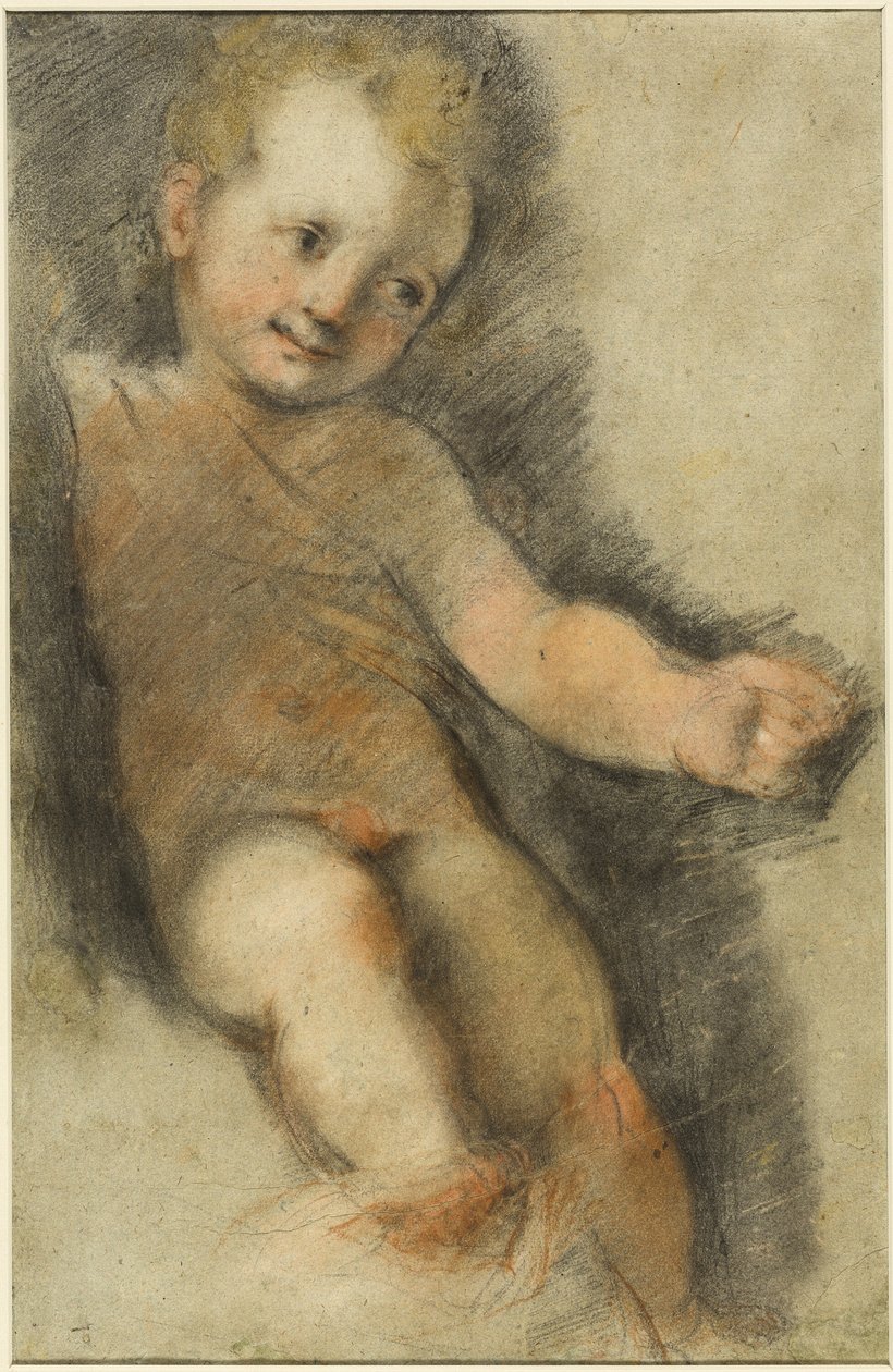 Chrystus z Dzieciątkiem: Studium do Madonny di San Giovanni autorstwa Federico Barocci