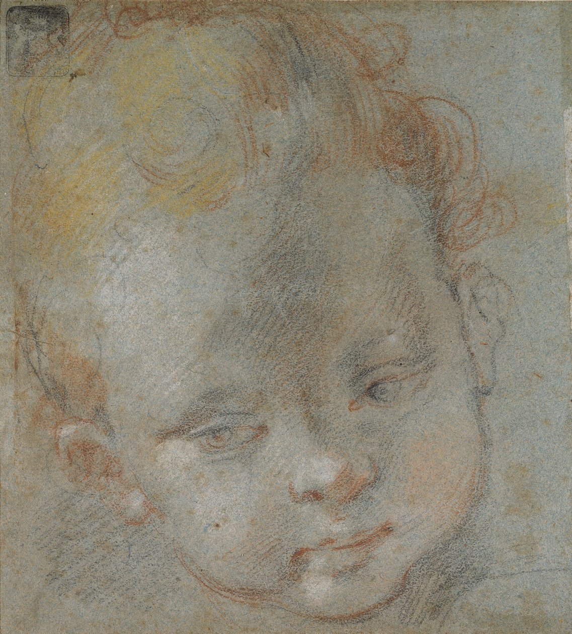 Głowa dziecka, koniec XVI wieku autorstwa Federico Barocci