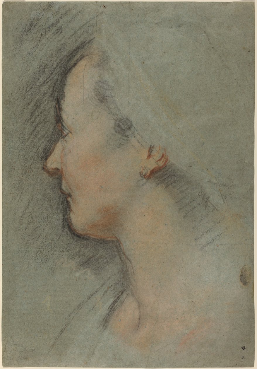 Głowa kobiety autorstwa Federico Barocci