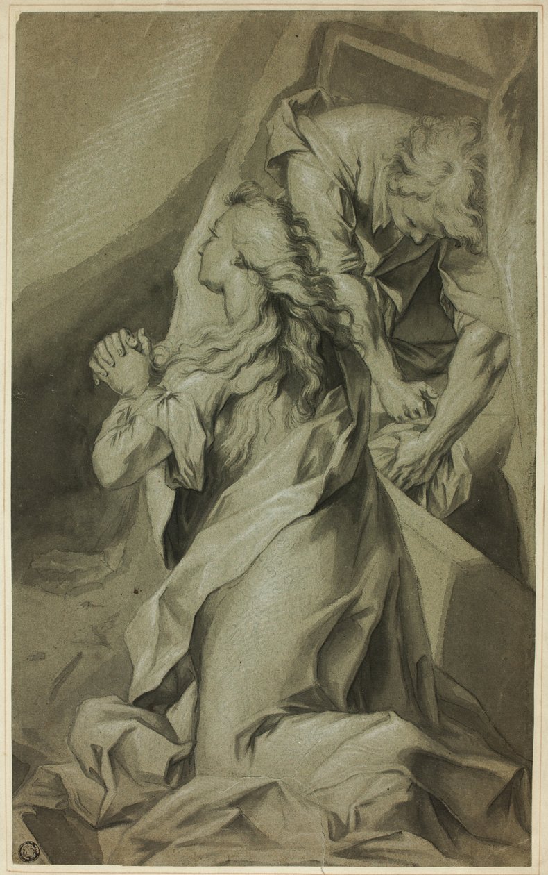 Klęcząca Magdalena i opiekun grobu autorstwa Federico Barocci