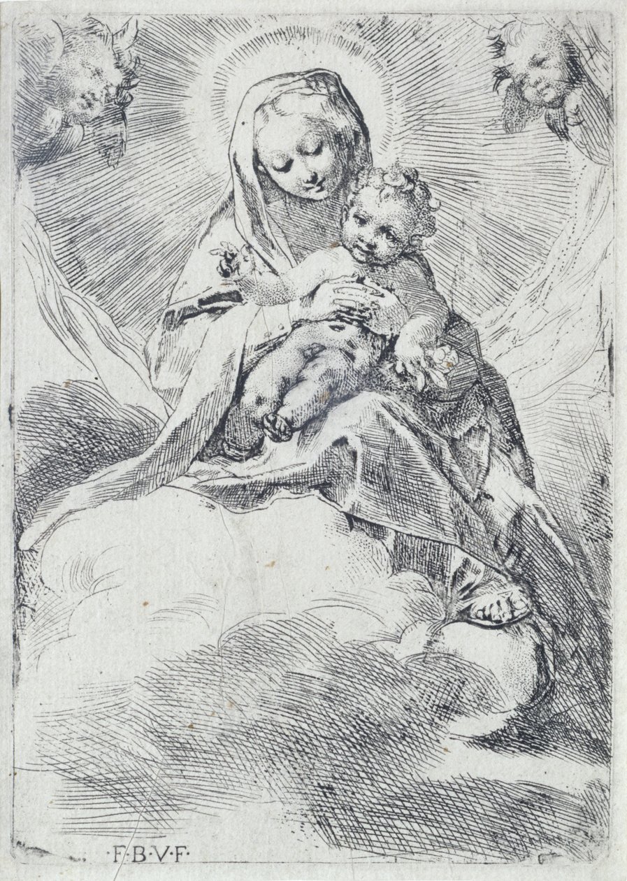 Madonna w chmurach autorstwa Federico Barocci