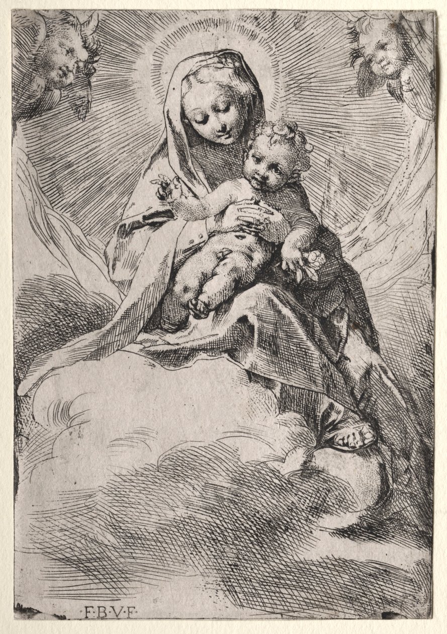 Madonna w chmurach, ok. 1930 r. 1581. autorstwa Federico Barocci