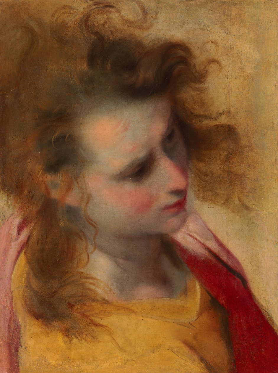 Studium głowy świętego Jana Ewangelisty autorstwa Federico Barocci
