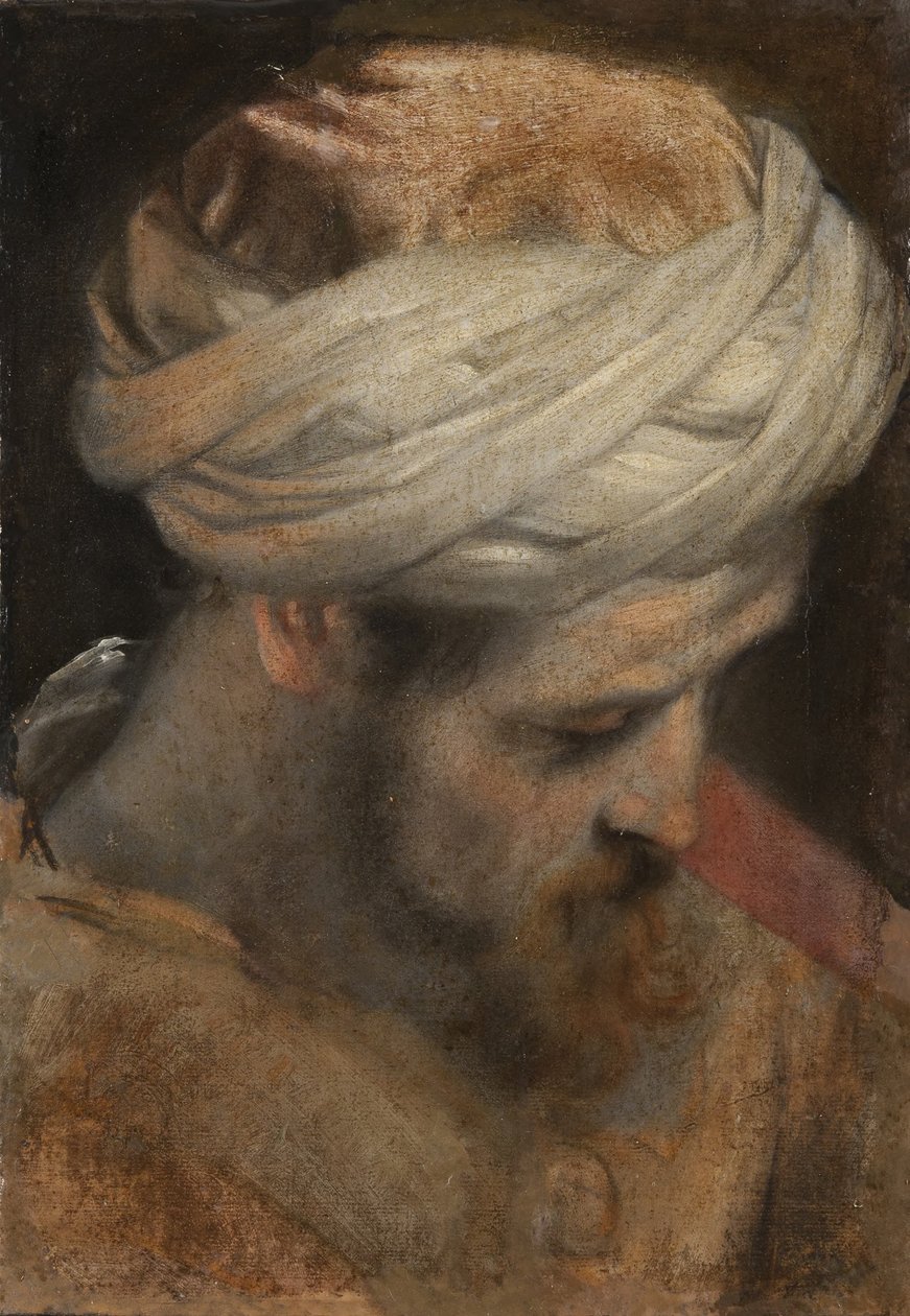 Głowa kapłana, studium do Obrzezania autorstwa Federico Barocci