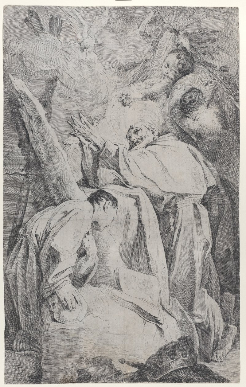 Ekstaza Błogosławionego Piero Gambacortiego z Pizy, ca. 1725-28. autorstwa Federico Bencovich