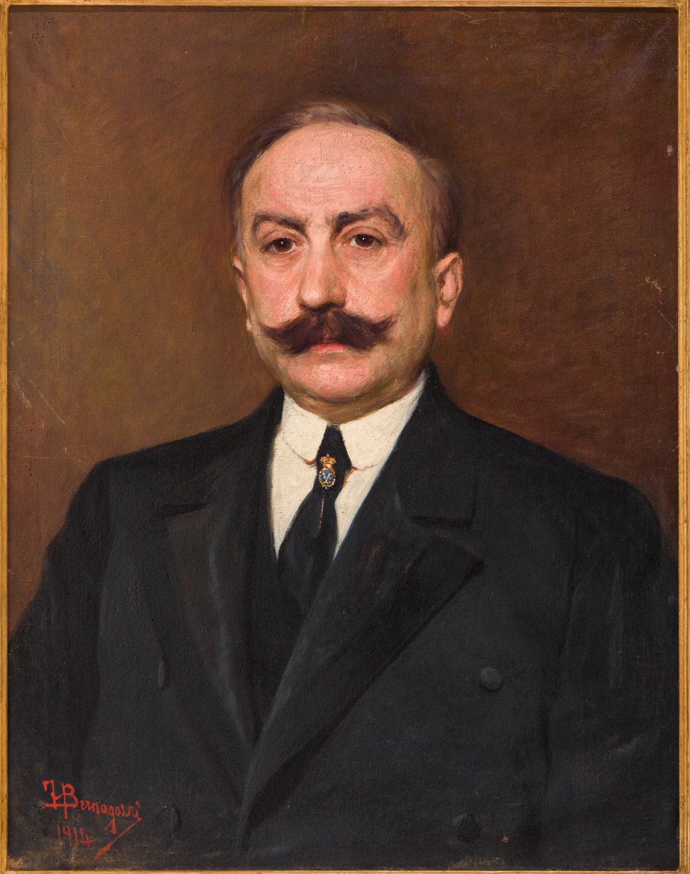 Portret mężczyzny, autor: Federico Bernagozzi (olej na płótnie) autorstwa Federico Bernagozzi