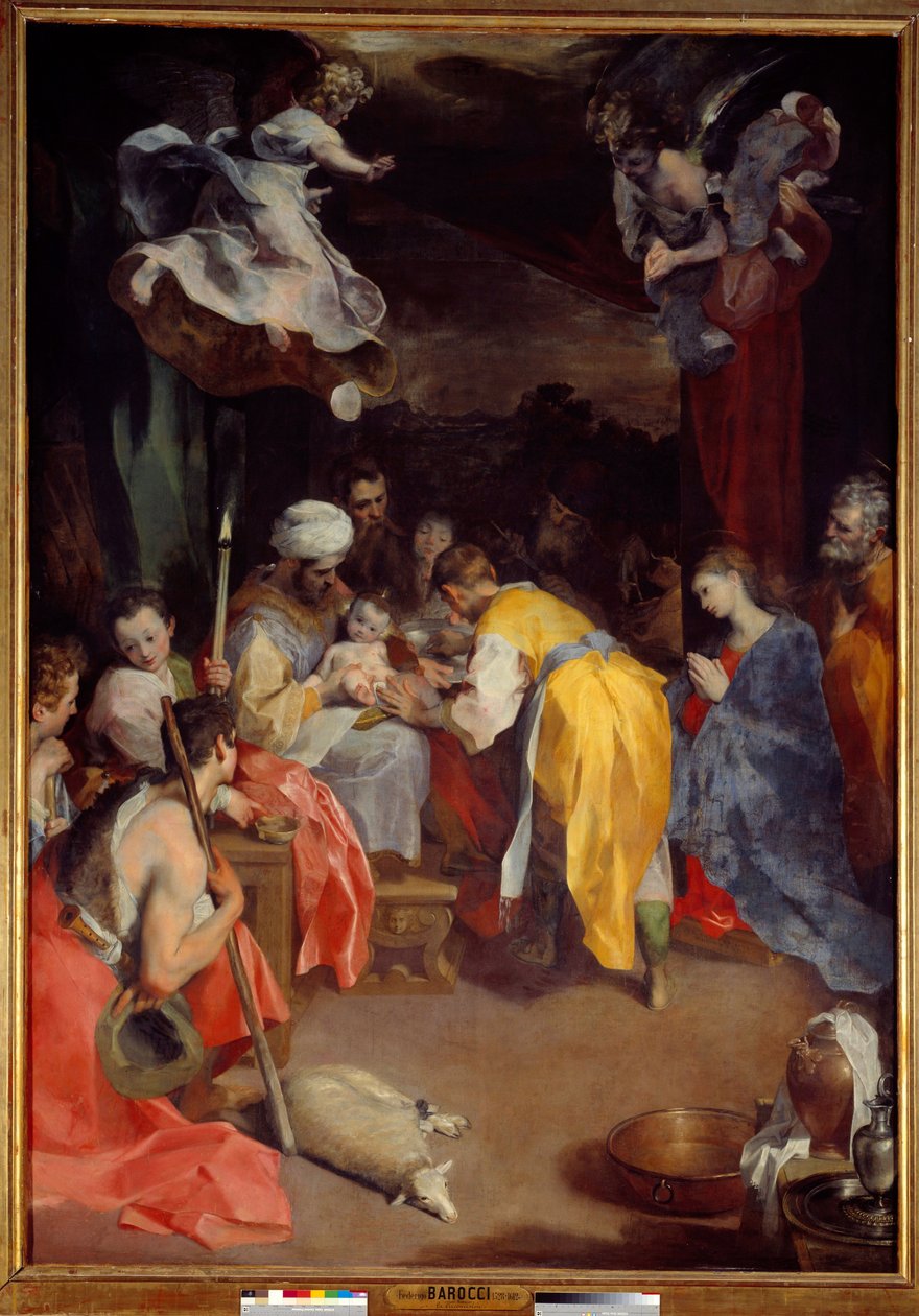 Obrzezanie Jezusa Obraz Federico Barocci (1526/35-1612) znany jako Le Baroche Dim. 3,5x2,5m² autorstwa Federico Fiori Barocci or Baroccio