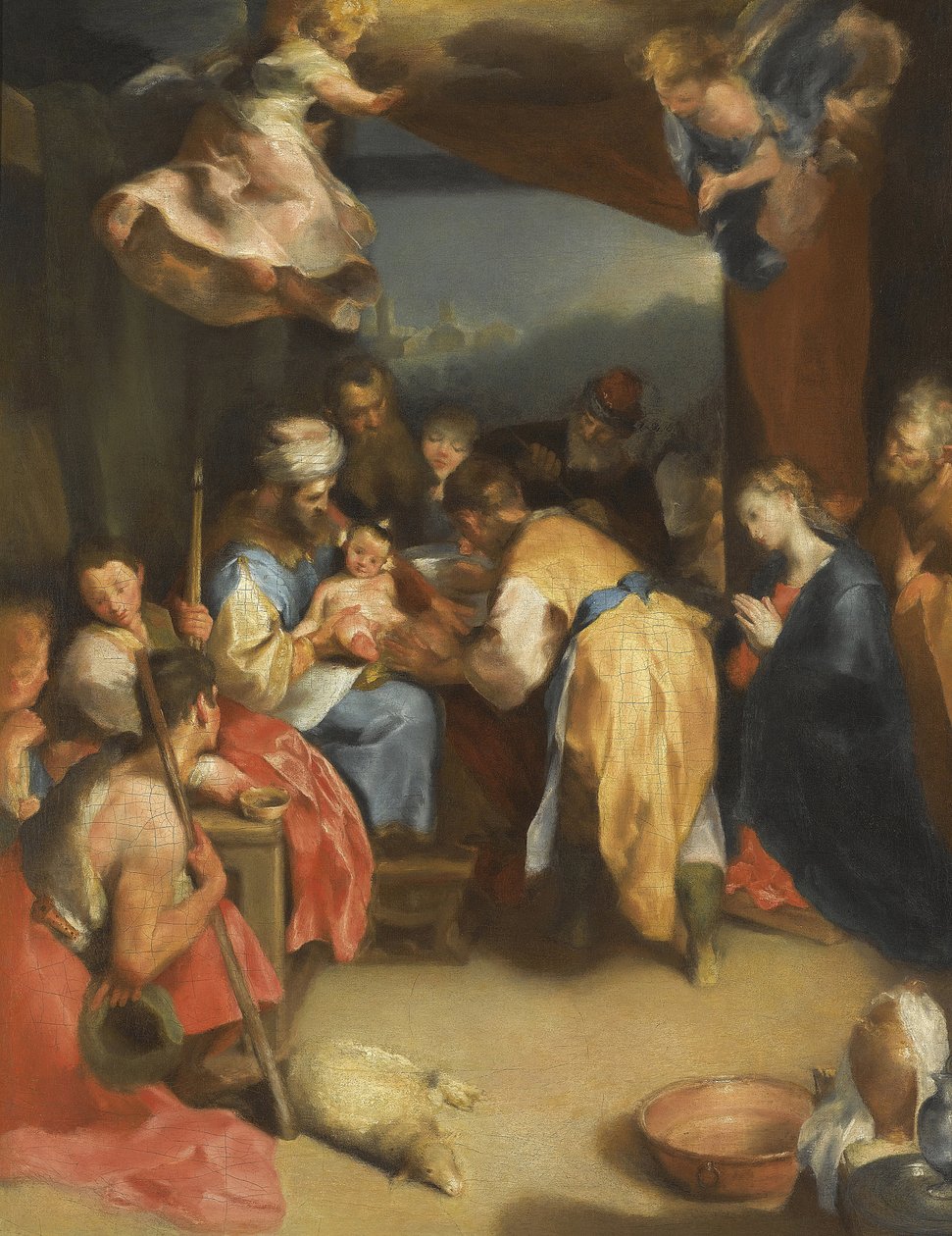 Obrzezanie Chrystusa par Barocci, Federigo (1528-1612). Olej na płótnie, format : 81,8x63,7, , Kolekcja prywatna autorstwa Federico Fiori Barocci or Baroccio
