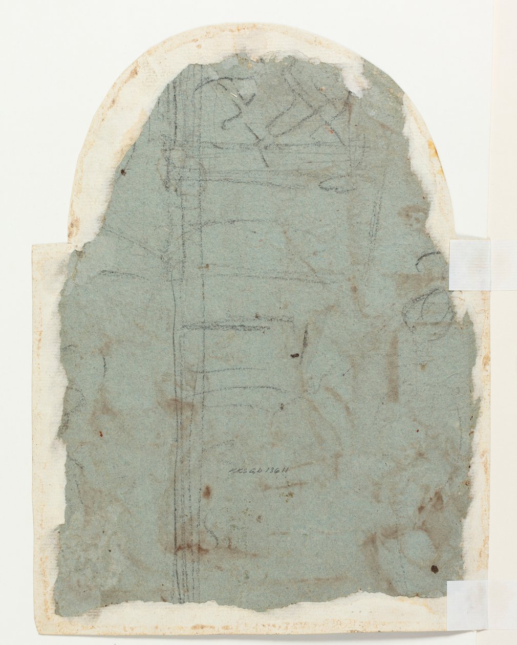 Szkic architektoniczny (?) autorstwa Federico Zuccaro