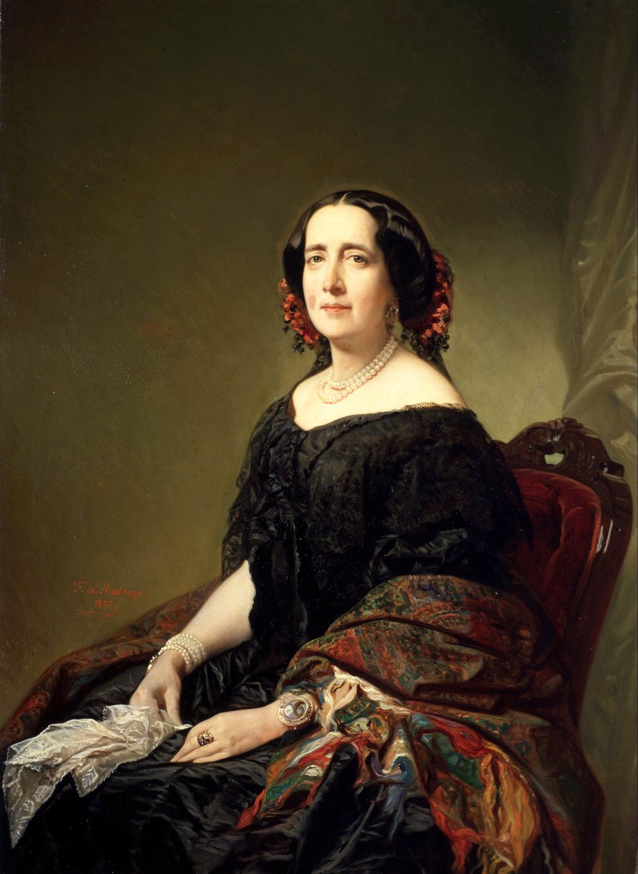 Gertrudis Gómez de Avellaneda autorstwa Federico de Madrazo y Kuntz