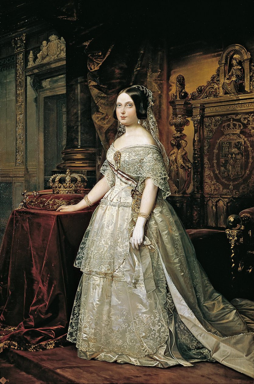 Izabela II Hiszpańska autorstwa Federico de Madrazo y Kuntz