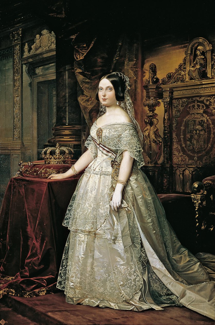 Portret Izabeli II Hiszpańskiej autorstwa Federico de Madrazo y Kuntz