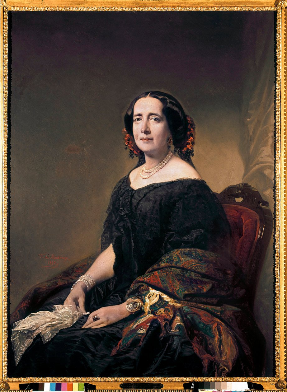 Portret kubańskiej listonoszki Gertrudis Gomez de Avellaneda autorstwa Federico de Madrazo y Kuntz