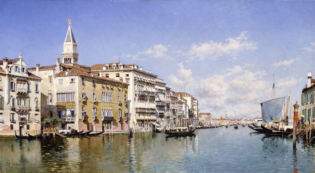 Canal Grande, Wenecja, 1883 autorstwa Federico del Campo