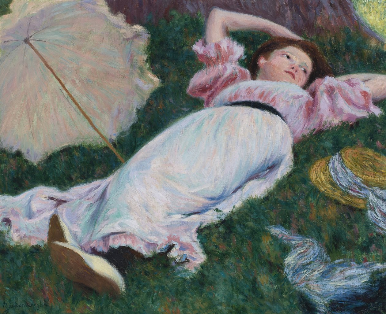 Impresjonizm: leżąca kobieta par Zandomeneghi, Federico (1841-1917), c. 1890. Olej na płótnie, 50x60. Prywatna kolekcja autorstwa Federigo Zandomeneghi