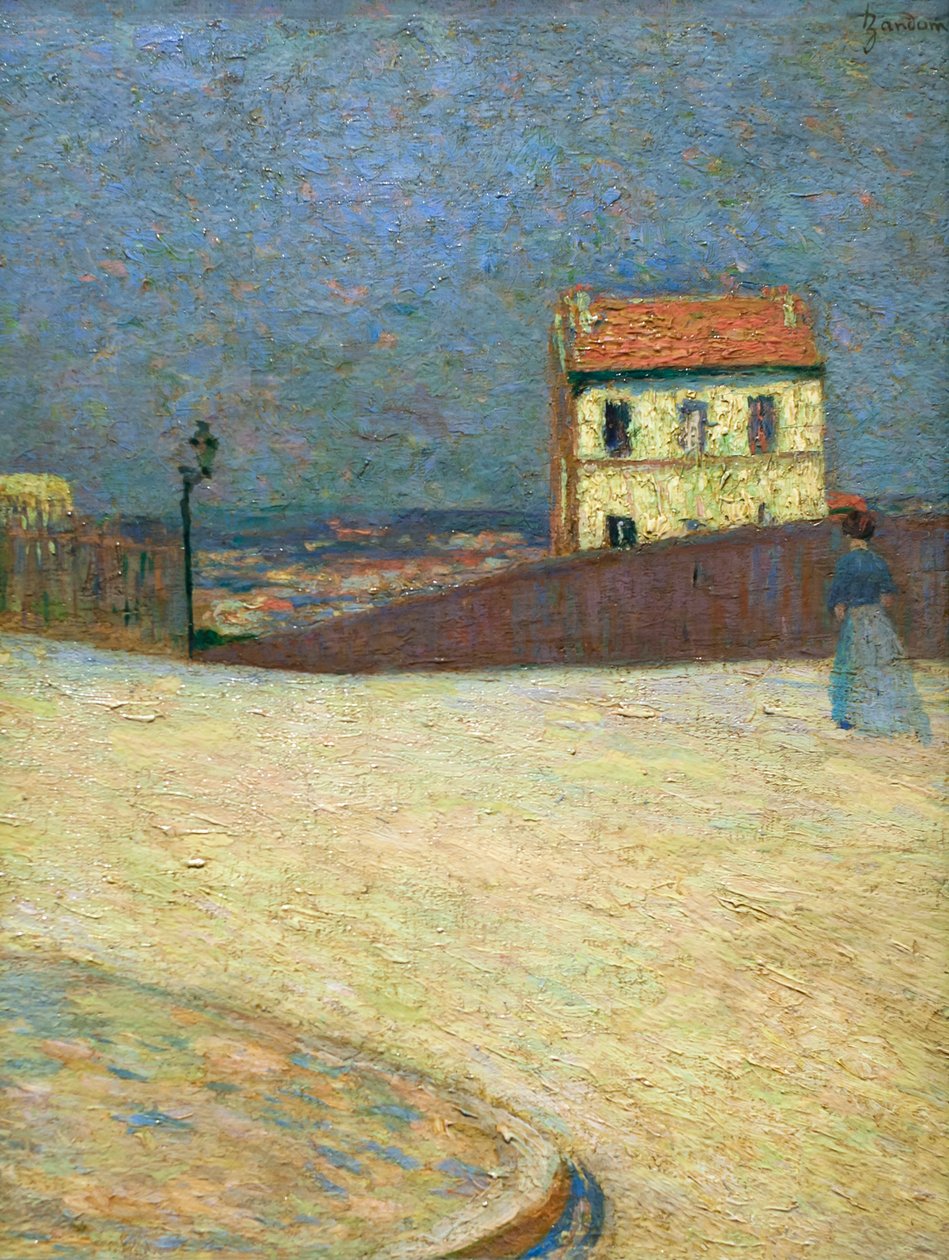 Domek na Montmartre, ok. 1875 r. (olej na płótnie) autorstwa Federigo Zandomeneghi
