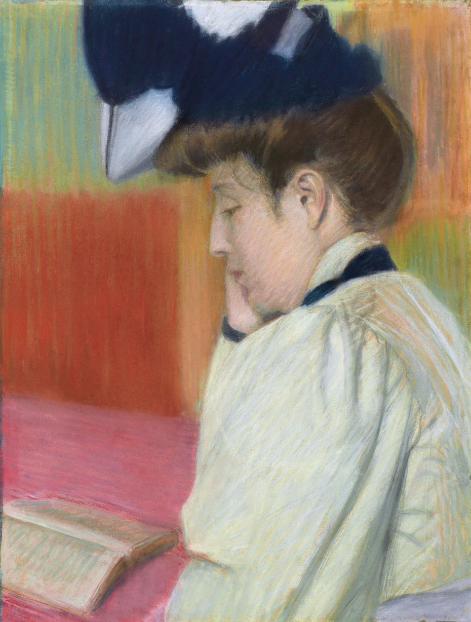 Kobieta Czytanie; Kobieta czytająca, c. 1890 autorstwa Federigo Zandomeneghi
