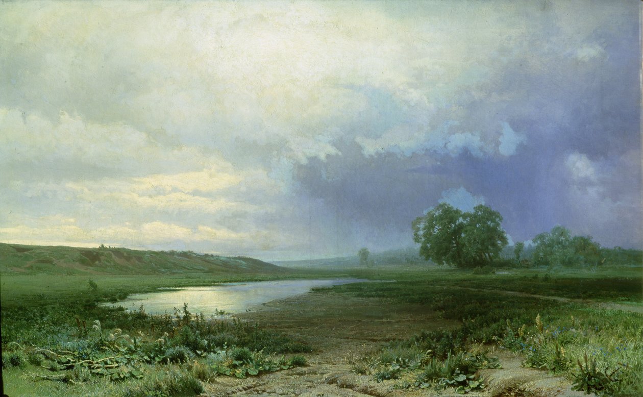 Mokra łąka, 1872 autorstwa Fedor Aleksandrovich Vasiliev