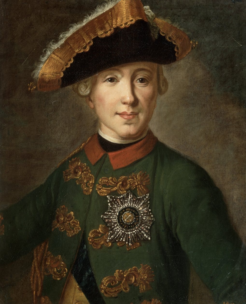 Portret cara Piotra III (1728-62) autorstwa Fedor Stepanovich Rokotov