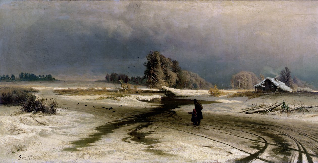 Odwilż, 1871 autorstwa Fedor Aleksandrovich Vasiliev
