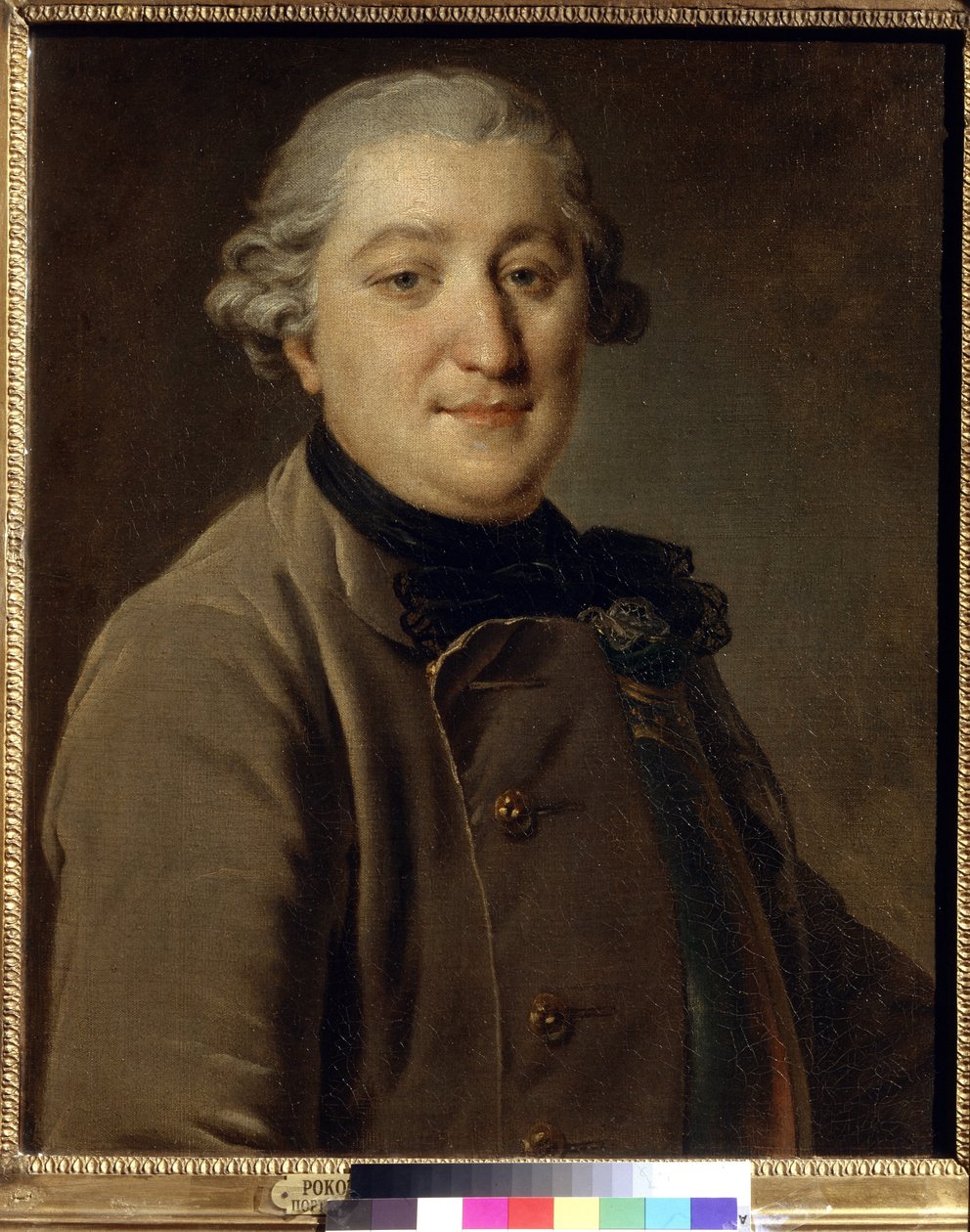 Portret hrabiego Ivan Grigorievich Orloff (1738-1791) (Hrabia Ivan Grigoryevich Orlov) - Obraz Fiodora (Fedor lub Fiodor) Rokotowa (1735-1808), olej na płótnie (59x47 cm), między 1762 a 1765 - Państwowa Galeria Tretiakowska, Moskwa, Rosja) autorstwa Fedor Stepanovich Rokotov