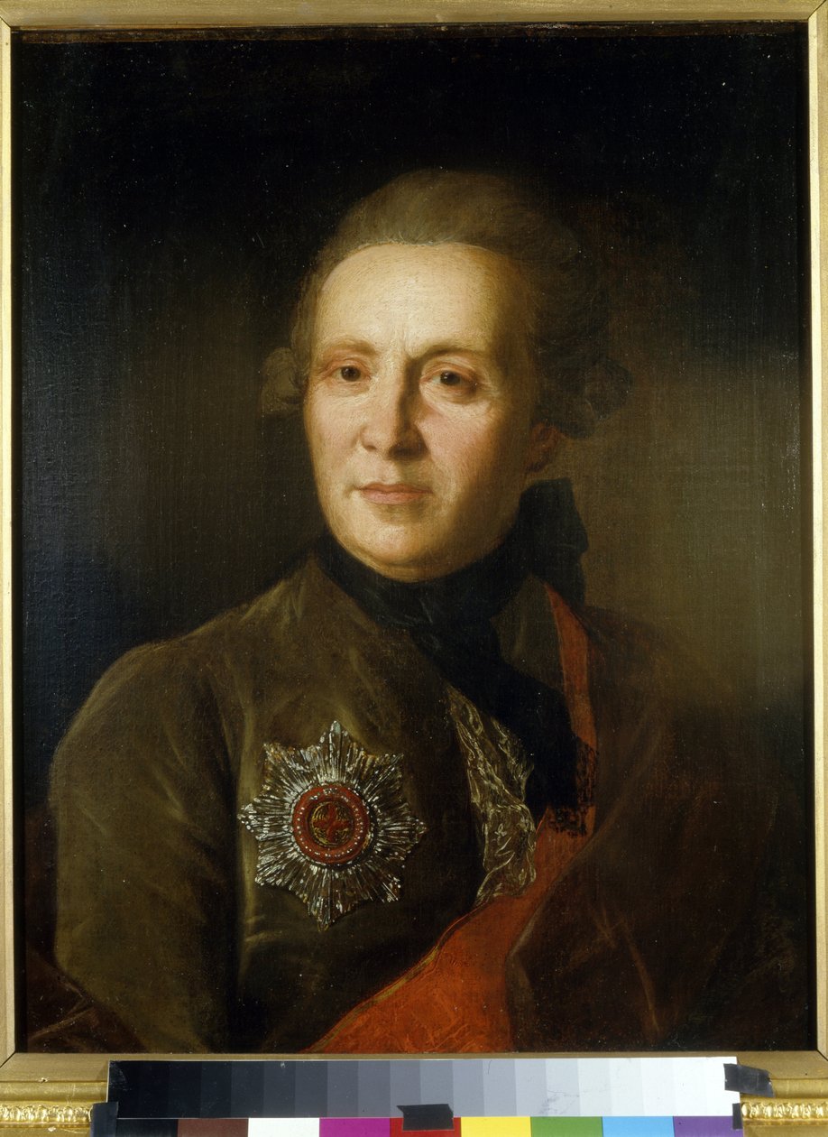 Portret poety Aleksandra Sumarokowa (1717-1777) (Portret poety A. Sumarokowa). Obraz Fiodora (Fedora lub Fiodora) Stepanovicha Rokotova (1735-1808), olej na płótnie, ok. 1770-1780. XVIII-wieczna sztuka rosyjska. Państwowe Muzeum Sztuki Republiki Łotwy, Ryg autorstwa Fedor Stepanovich Rokotov