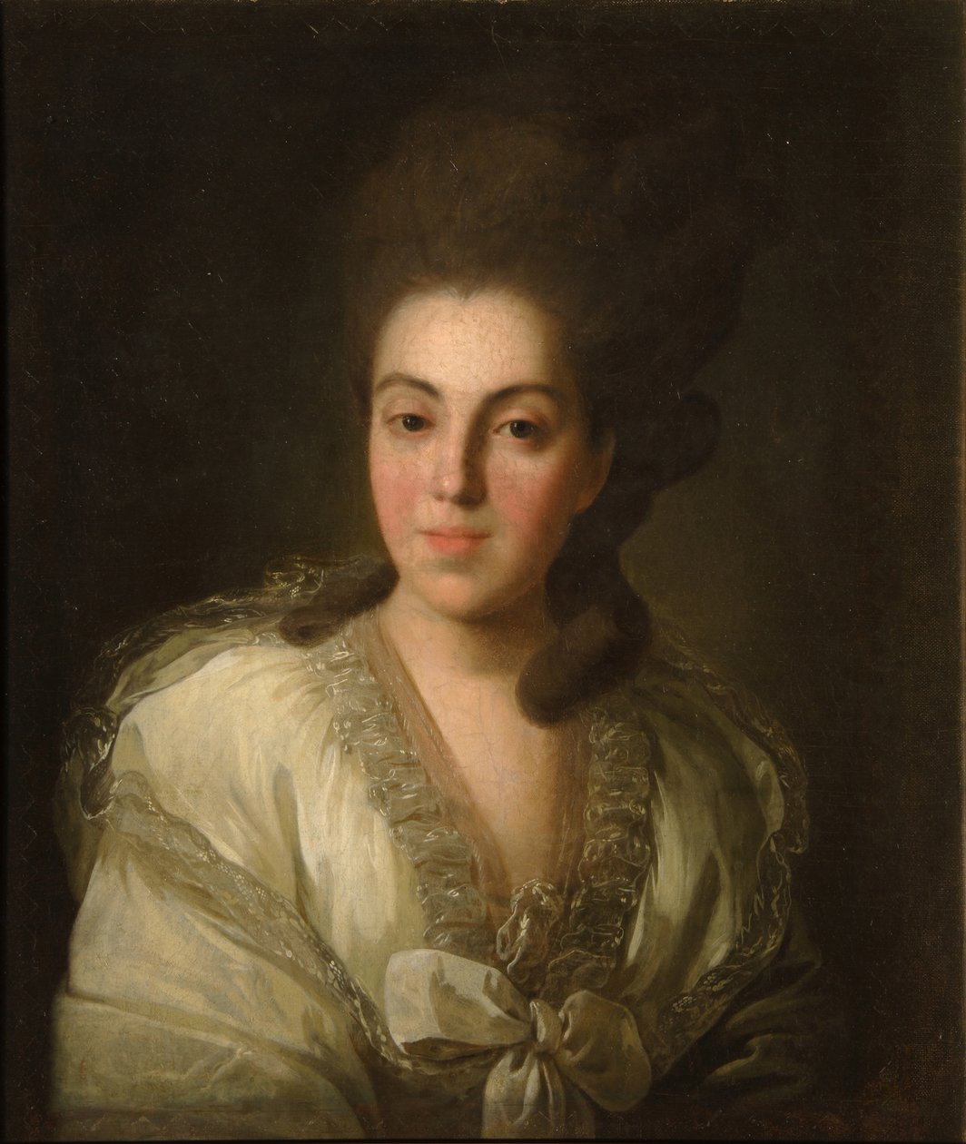 Portret hrabiny Anny Aleksandrownej Golicyny 1739-1816, z domu baronowa Stroganowa, 1777 autorstwa Fedor Stepanovich Rokotov