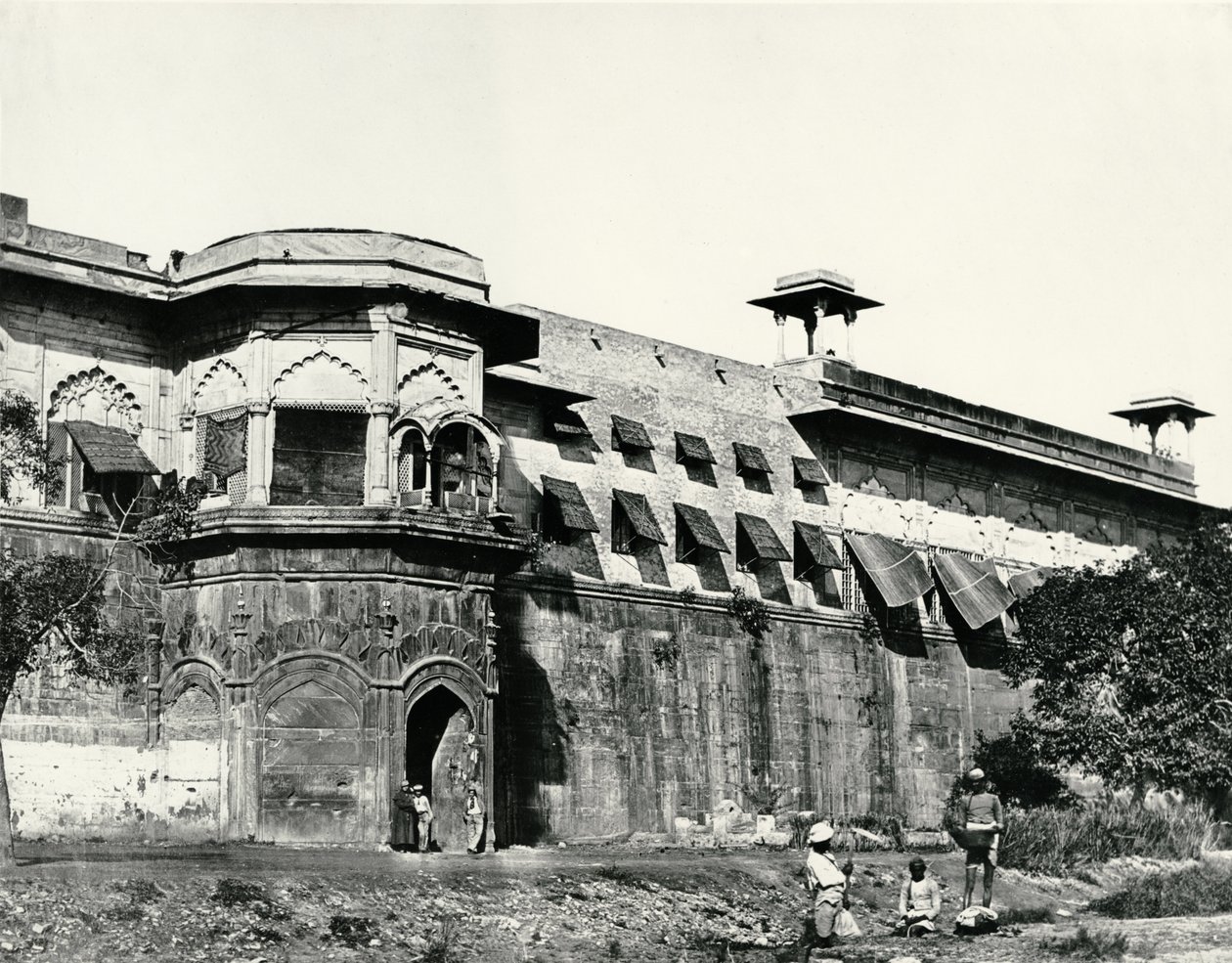 Pałac, Delhi, ok. 1858 r. autorstwa Felice Beato