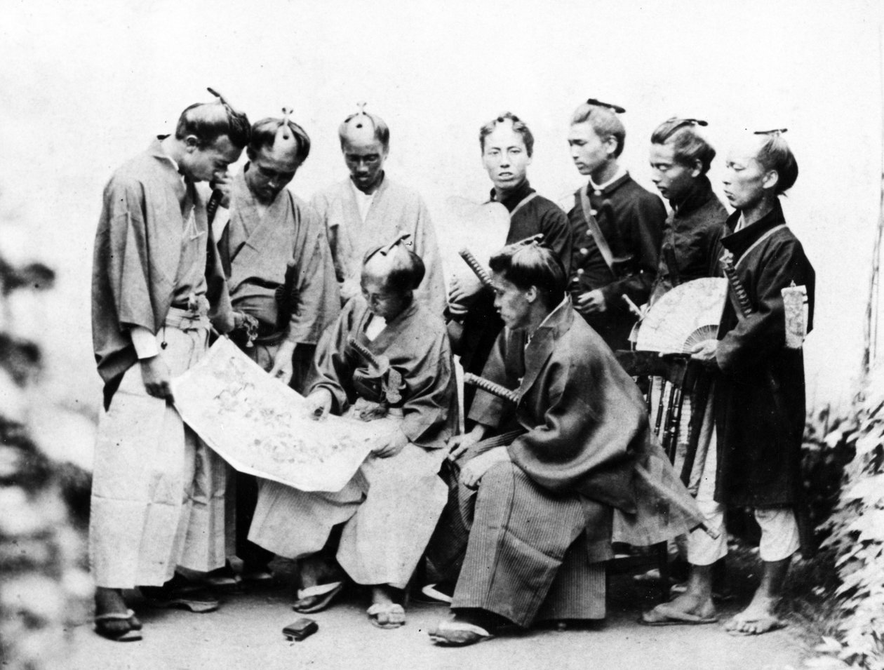 Samuraj, ok.1868 autorstwa Felice Beato