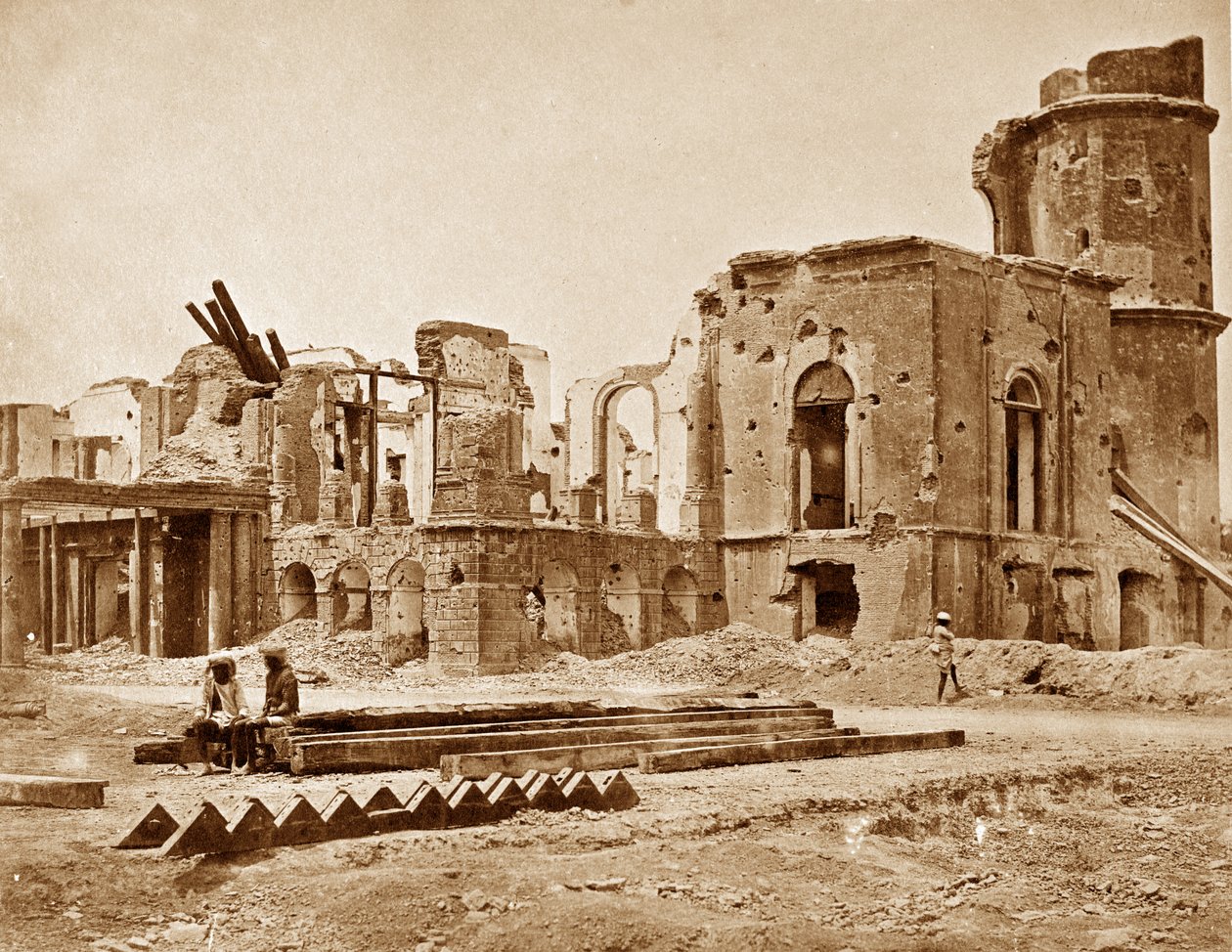 Rezydencja, Lucknow autorstwa Felice Beato