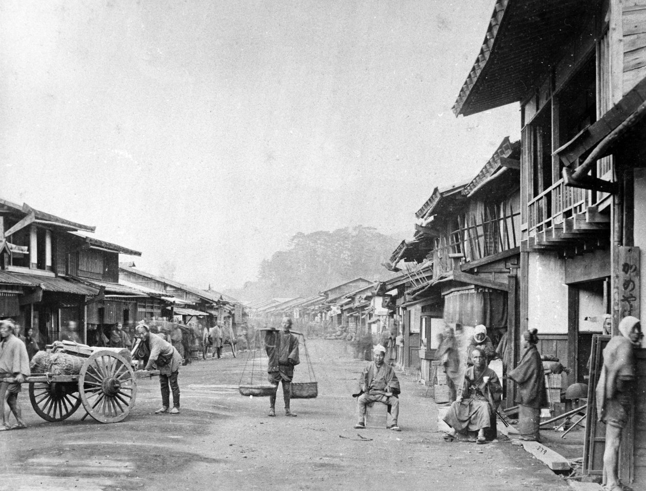 Miasto Odowara, ok. 1860 autorstwa Felice Beato