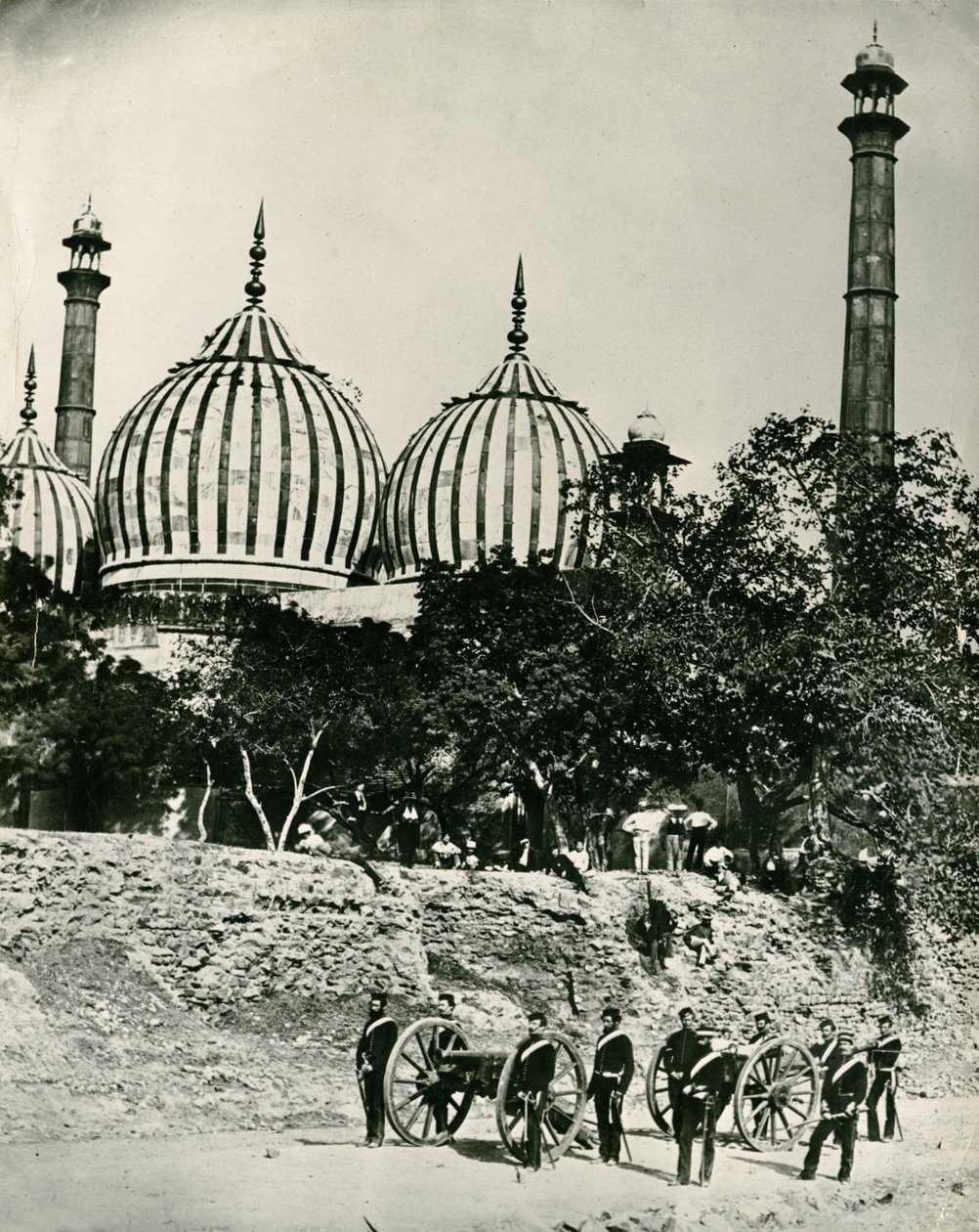 Zinat-ul-masjid, Delhi, c.1858 autorstwa Felice Beato