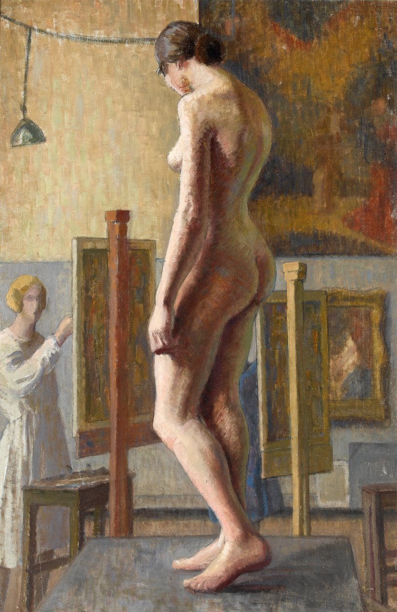 Klasa plastyczna, lata 20. autorstwa Felice Lieven Bauwens