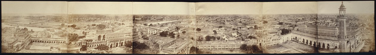 (Panorama Lucknow, zaczerpnięta z Pałacu Kaiserbagh) autorstwa Felice Beato