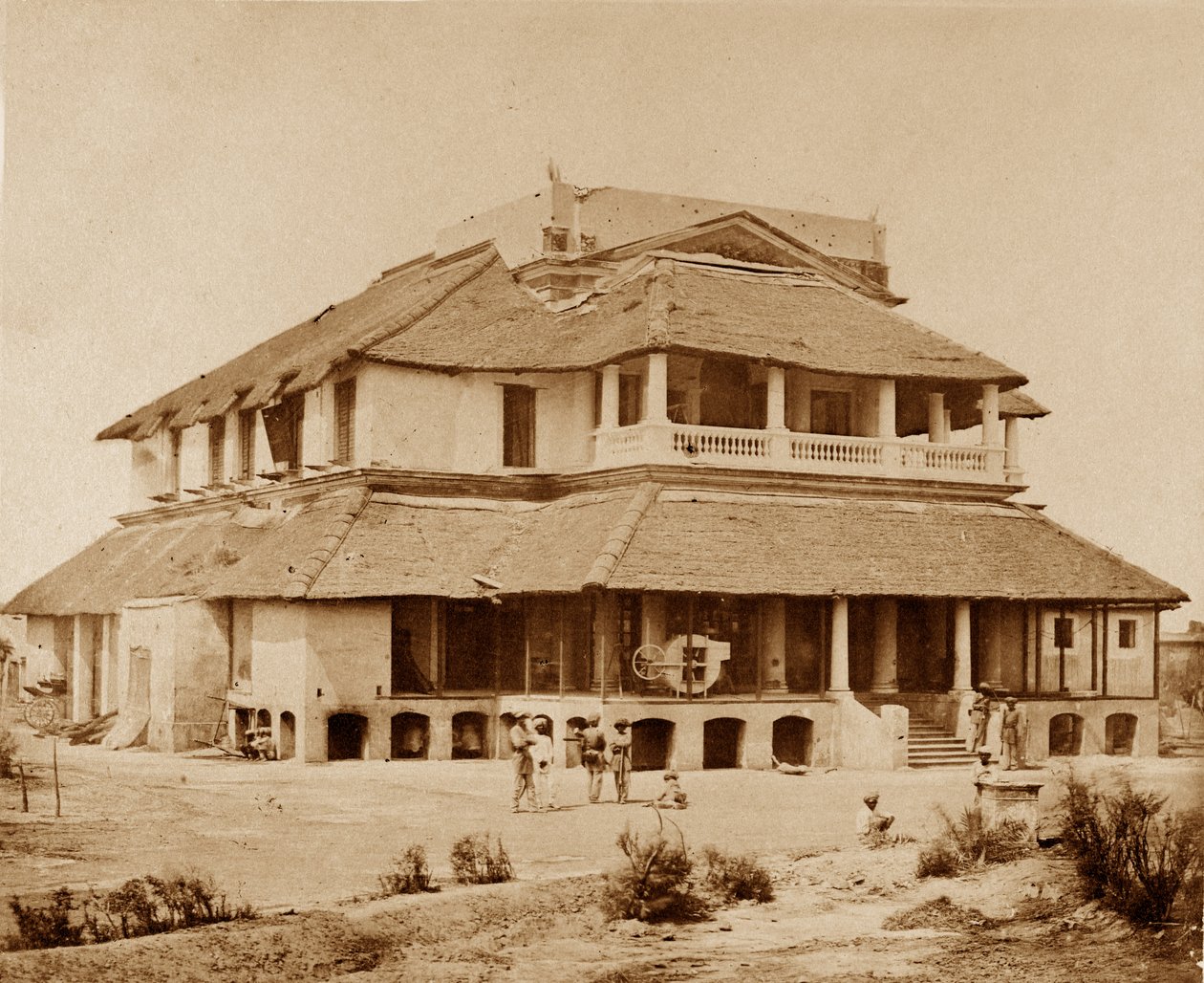 Dom Banków, Lucknow autorstwa Felice Beato